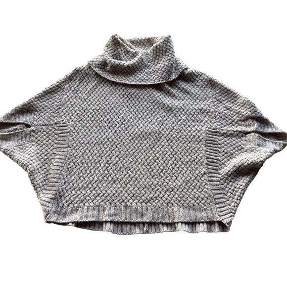 St. John’s Bay Cowl Neck Knit Grey Beige Pullover Acrylic Sweater Women's Small - Picture 5 of 9